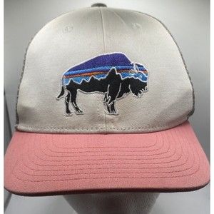 Patagonia Trucker Hat Cap Mesh Hawaii Patagonia Pink White Gray Snapback